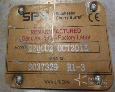 Used _UNKNOWN_ _UNKNOWN_ Food Pumps California US | Star Industries #1255160