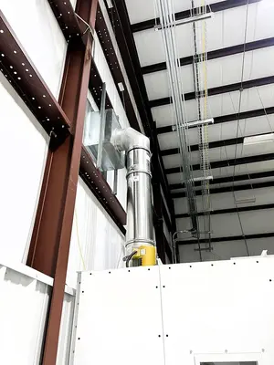 Col-Met C1D2 Booth 8x12' with Exhaust Control Fan Package