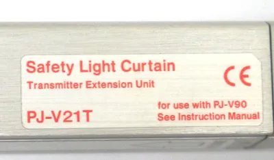 USED KEYENCE LIGHT CURTAIN SET PJ-V21R RECEIVER AND PJ-V21T TRANSMITTER