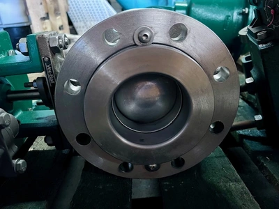 Fisher 4" V150 Stainless Steel V-Ball Control Valve