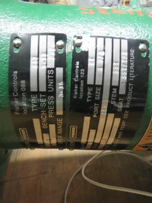 Fisher 4" type ET Steam Control Valve Class 150