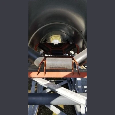 30in x 160ft Inclined Covered Conveyor
