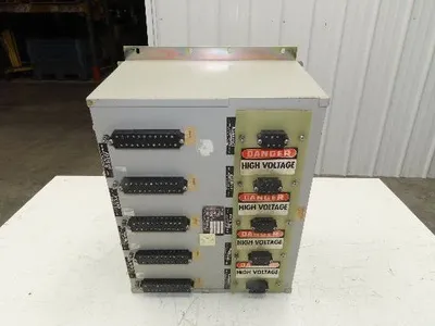 Glassman CAB-ESA-FX-01 High Voltage 5-Slot Card Rack PLC Chassis Cabinet