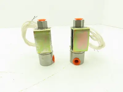 Honeywell Skinner B11HX2 Solenoid Valve 2-Way NO 24V 40 PSI 1/8" NPT Lot of 2