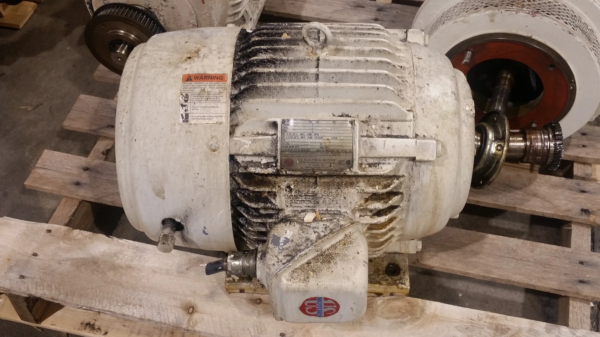 US Motors 10HP; 1180RPM; 460V; Frame: 284U E078B-A10A224R098M