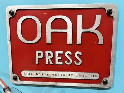 USED OAK OAK 42-LP-60 PRESS
