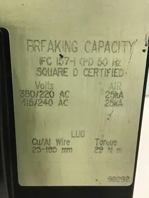 USED SQUARE D KAL36225