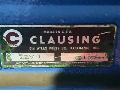 Used CLAUSING 22V1 Heavy Duty & Sensitive Single Spindle Drills Ohio US | HGR 24 #1456125