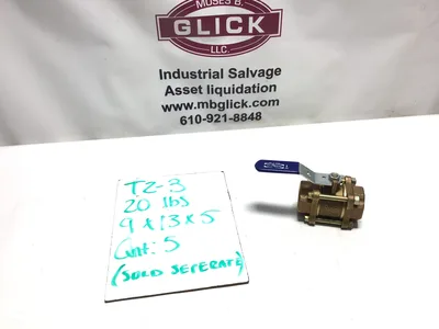 NIBCO NL9750B T-590-Y Three-Piece Bronze Ball Valve – Conventional Port, Threaded 1 1/4 in