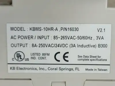 NEW KB ELECTRONICS KBMS-10HR-A