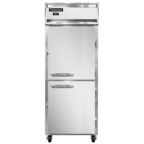 Continental 1RESNHD 28 1/2" One Section Reach In Refrigerator, (2) Right Hinge Solid Doors, 115v