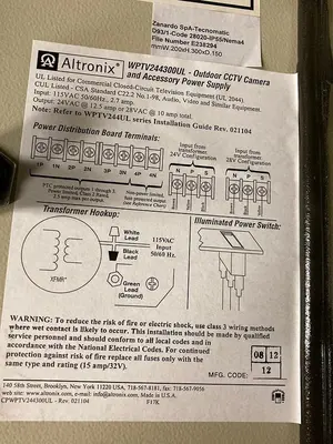 New | in-Stock ALTRONIX WPTV244300UL Fuses Ohio US | Surplus Asset Holdings #1241432