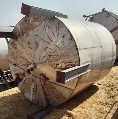 Tank, 2,000 Gallon, Stainless Steel, Agitated, 6’4” Diameter #S745307