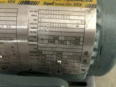 Baldor ECP3586T 2HP Electric Motor 3450RPM 208-230/460V 3PH TE