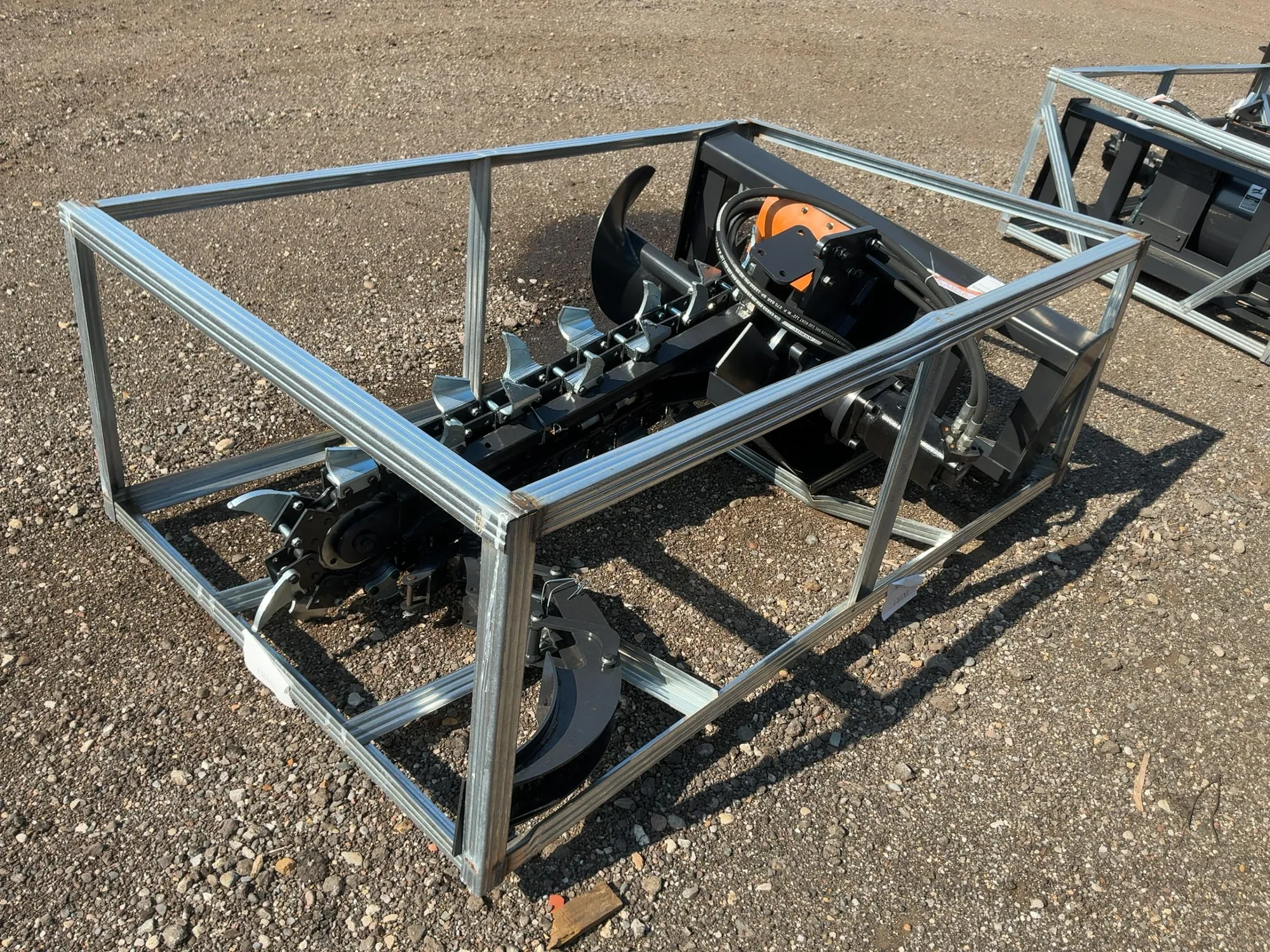 New JCT Trencher Skid Steer Attachment, Universal Quick Attach, Approx. 36” Trench Depth and 8” Tren...