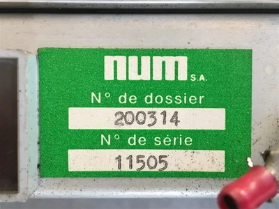 USED NUM NUM 760F, CONSISTING OF 8 PARTS::-CNC