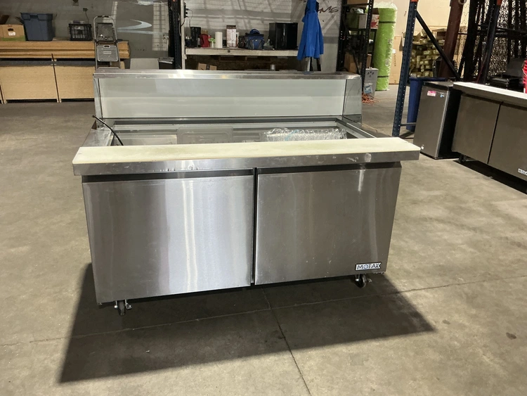 Used MOTAK MST-60-24-X 60 1/5" MEGA TOP SANDWICH/SALAD PREP TABLE W/ REFRIGERATED BASE, 115V Food Prep Tables Michigan US | Miedema Asset Management Group #1370212