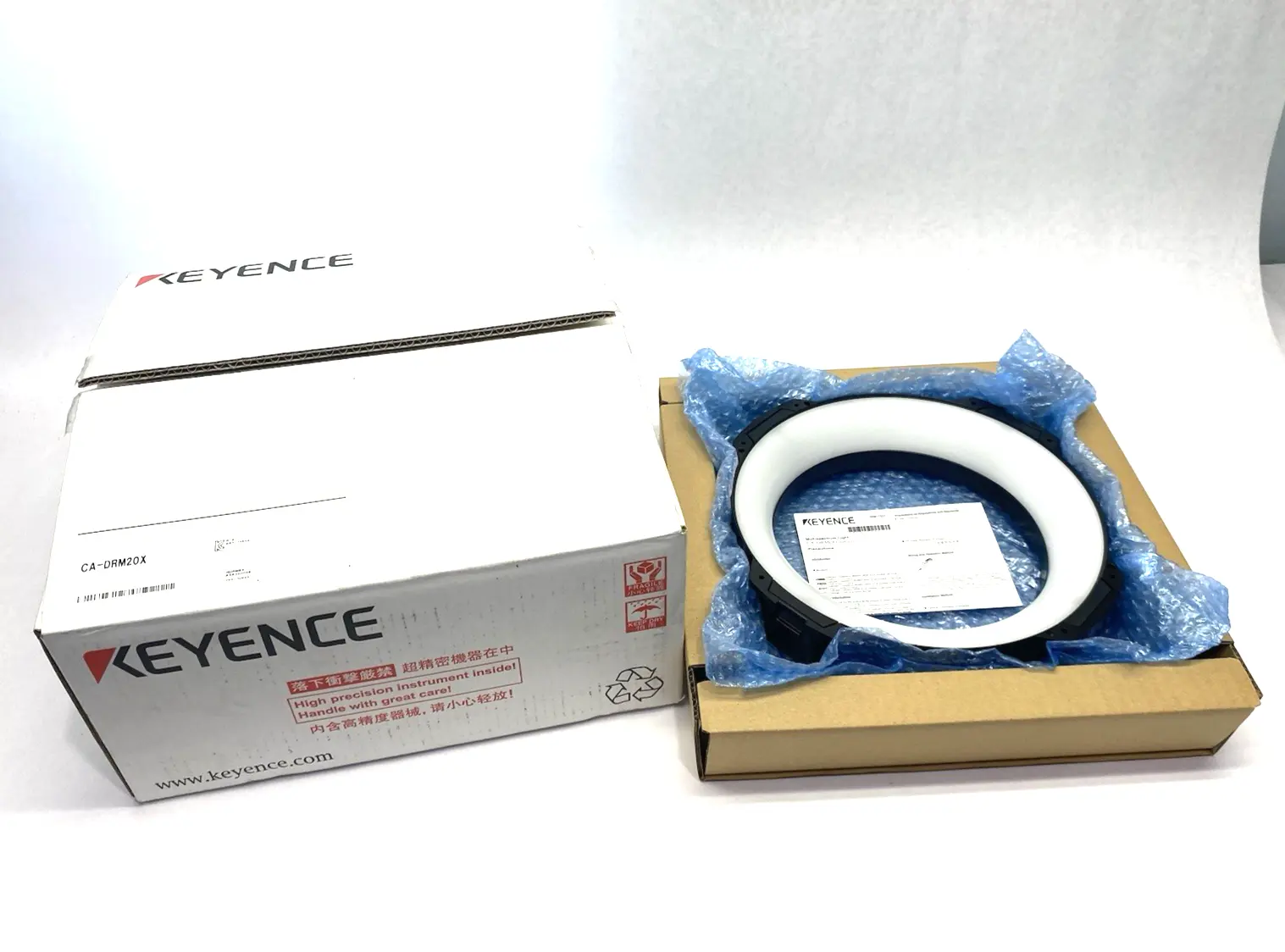 USED KEYENCE MULTI-SPECTRAL LIGHTING RING ILLUMINATOR (200 MM)
