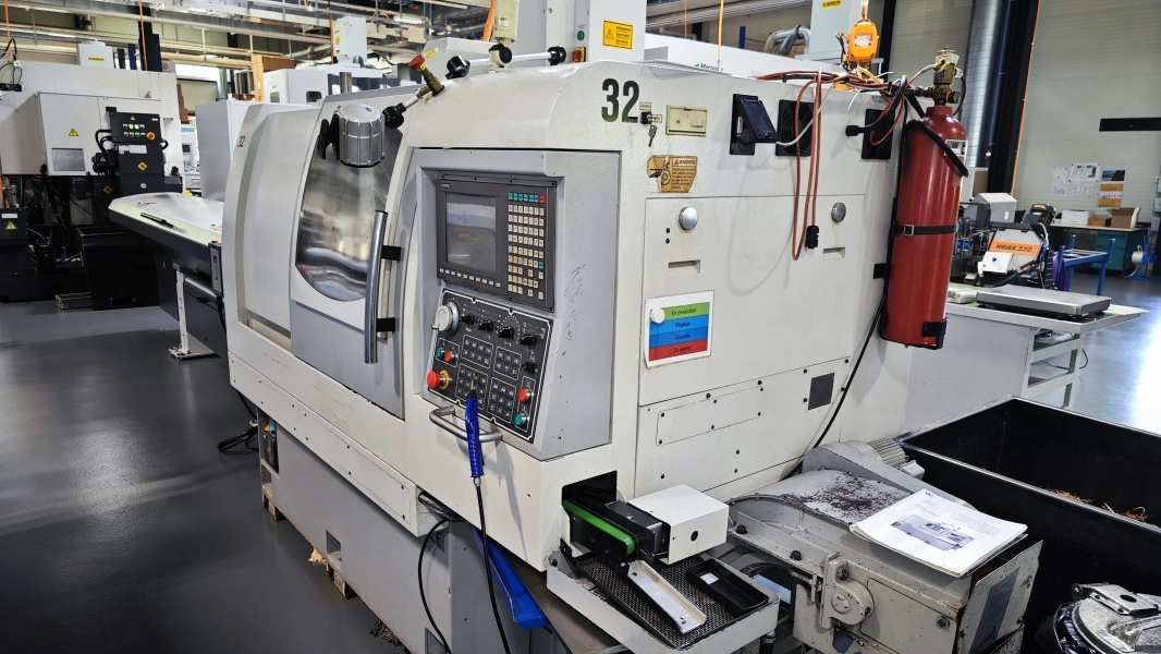 CHIAH CHYUN (Taiwan) 7-axis Twin Spindle Sliding Head Lathe, in very good condition