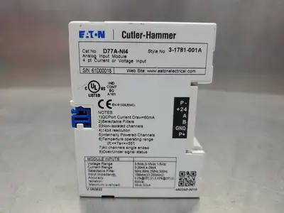 USED Eaton Cutler- Hammer 3-1781-001A