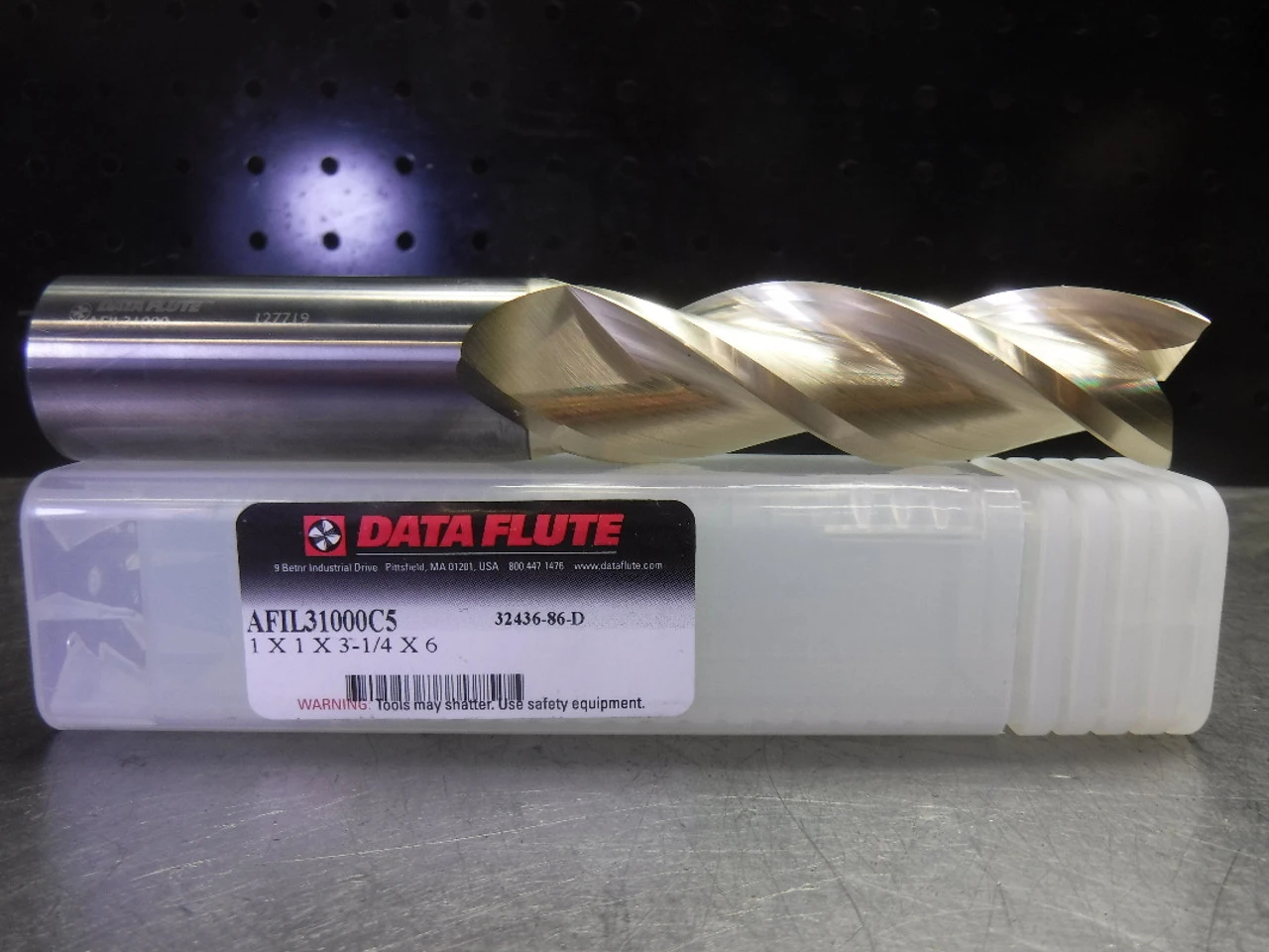 Data Flute 1" Solid Carbide Endmill 3 Flute ZRN  AFIL31000C5 (LOC3017A)