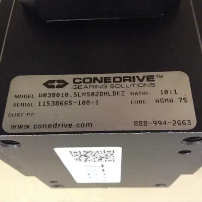 USED CONE DRIVE W038010.SLNS02DHLDKZ