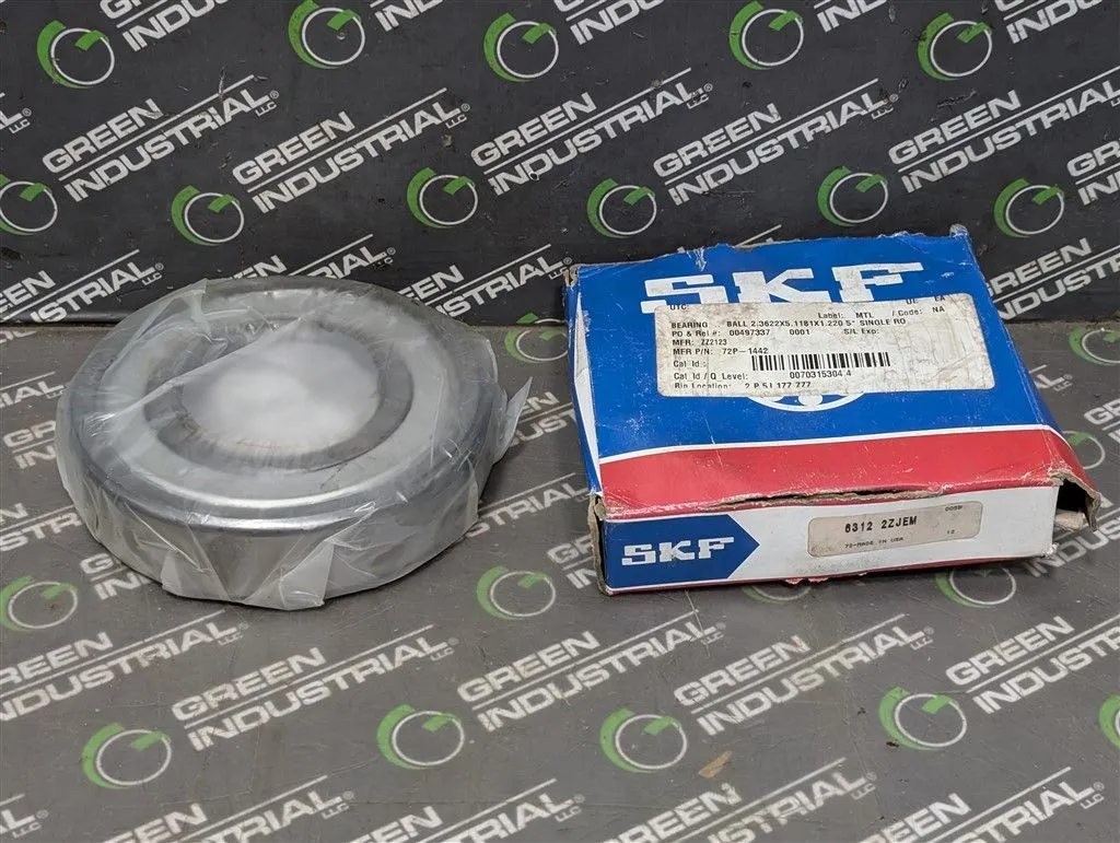 SKF 6312 2ZJEM Radial / Deep Groove Roller Bearing 60x130x31mm New NIB