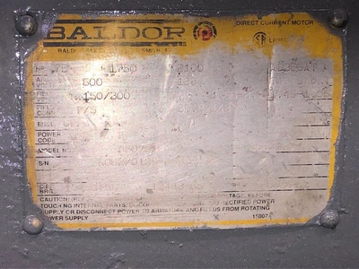 75 hp Baldor DC Motor