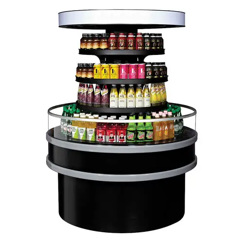 Turbo Air TIOM-48RRB-N 48" Vertical Island Open Air Cooler w/ (3) Levels, 220v/1ph