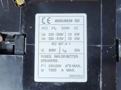 USED SQUARE D 8502SDO2S