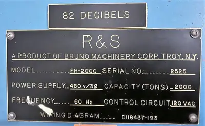 USED 1991 BRUNO BRUNO FH-2000 PRESS