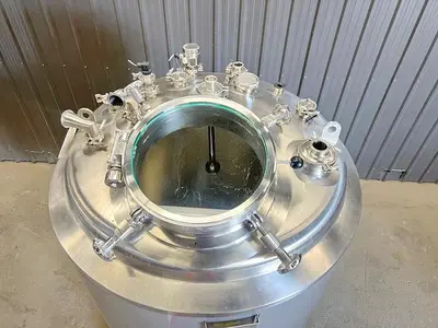 Used 264 Gallon Jacketed Tank (Reactor), 316L Stainless Steel, Insulated, Full Vacuum