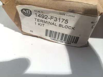 1492-F3175 | Allen Bradley  Terminal Block Kit 2) 3'ft Rails 88 per Rail White - New Other