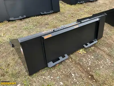 New Tomahawk 66” skid steer bucket, welded on high carbon cutting edge, skid steer quick attach