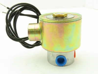 Skinner Cardox V5L26985 Solenoid Valve 3-Way 120 VDC 850 PSI 1/4" NPT NO
