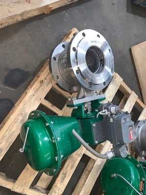 Fisher 8" V150 Stainless Steel V-Ball Control Valve