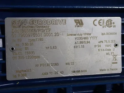 USED SEW EURODRIVE DRN80MK6/FG/TF