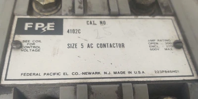 USED Federal Pacific 4102C