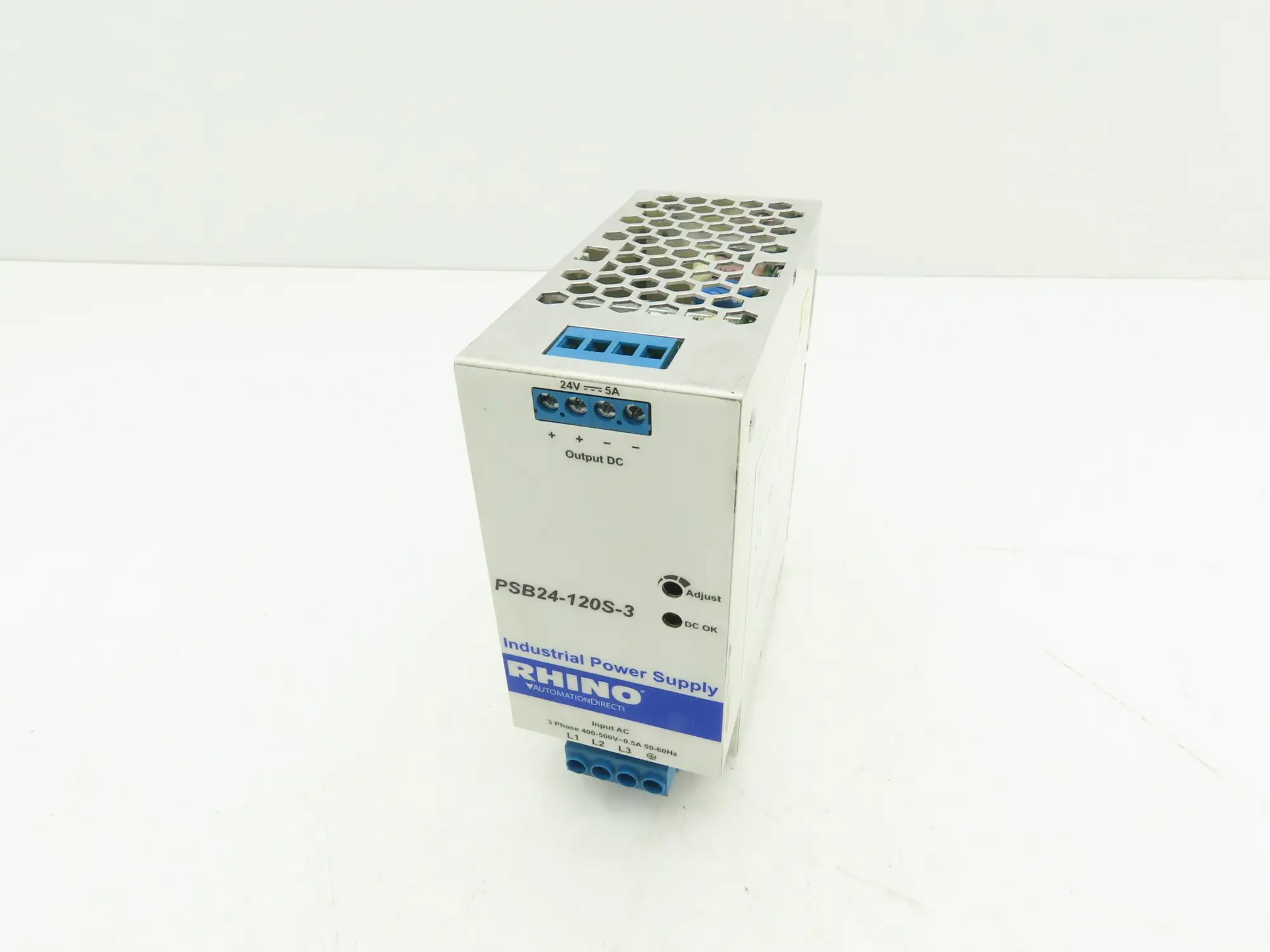 Rhino PSB24-120S-3 PLC Power Supply 24VDC 5A 480V 3PH