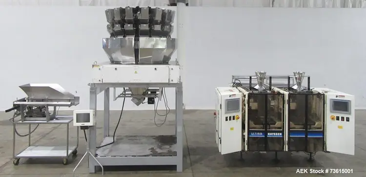 Used HAYSSEN ULTIMA 8-1 Net Weigh Filler Scale Vertical Form & Fill Illinois US | Aaron Equipment #760649