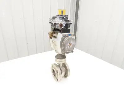 Warren Controls 1.5" CW-12MW  Ball Valve Flanged w/Pneumatic Actuator