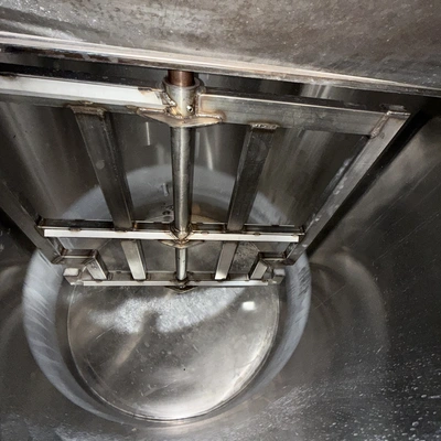 1,000L S/S Electrically Heated Jacketed Scraped Anchor Mixer