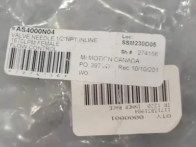 1/2" Pneumatic Flow Control Valve AS4000-N04