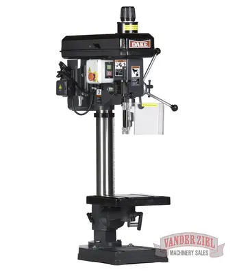 New | in-Stock DAKE TB-16V Heavy Duty & Sensitive Single Spindle Drills Michigan US | Vander Ziel Machinery Sales #480098