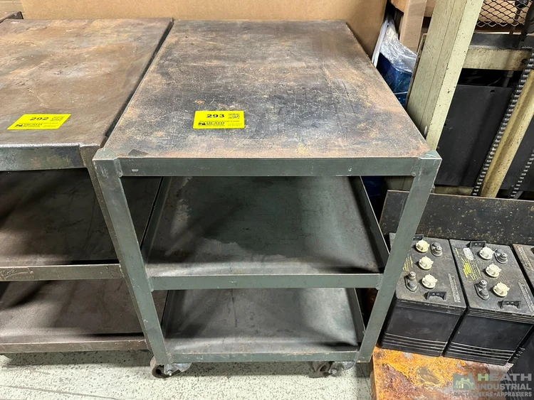Used _UNKNOWN_ POLLARD STEEL PORTABLE CART 36 IN X 24 IN X 33 IN Maintenance Carts Illinois US | Heath Industrial Auction Services #1549989