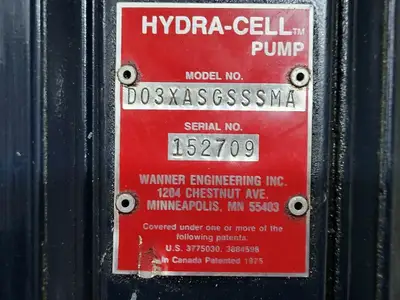 Industrial Pump D03XASGSSSMA w/ Pump Unit 8F & Relief Valve