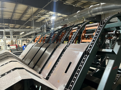 Automated Lumber Handling 6 Chain Unscrambler