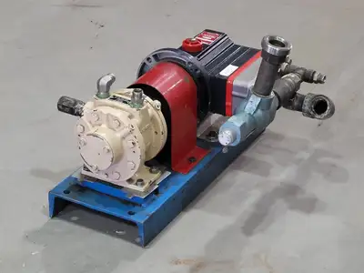 Industrial Pump D03XASGSSSMA w/ Pump Unit 8F & Relief Valve