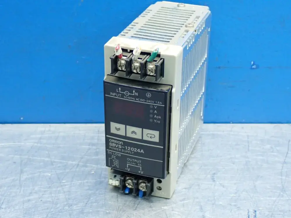 Used OMRON S8VS12024A DIN Rail Power Supplies Ohio US | HGR 24 #1150949