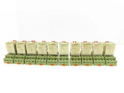 Releco Turck C5-A30 Power Relay 16A 120V 11-Pin Socket  Lot of 10